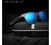 Accesorios polarizados de aluminio de las gafas de las gafas del cuadrado de las gafas de sol del espejo para los hombres negro
