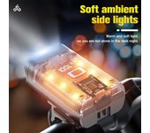 Luz de bicicleta T6 LED frontal USB recargable MTB bicicleta de montaña lámpara 1000LM bicicleta faro linterna ciclismo Scooter cola