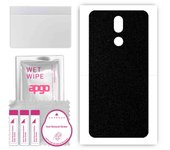apgo Protective Skin Sticker for the back compatible with LG K40, Wrap Film, Foil, Vinyl - Pattern Matte Black