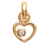 Les Trésors De Lily [K3637] - Colgante chapado en oro 'Love' oro blanco - 12x7 mm oro