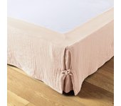 Cache sommier 90x190 cm Gaze de coton Guimauve 90 x 190 cm color rosa