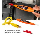 Sonda de prueba eléctrica de 5 V, 24 V y 12 V para comprobador de voltaje de coche, herramientas de diagnóstico de batería de coche, accesorio para camión, remolque y motocicleta.