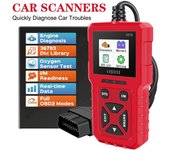 Borrar/borrar códigos Lector de códigos V619 Probador de batería Leer información del vehículo Verificar el sistema del motor Herramienta de diagnóstico del automóvil Escáner OBD2 Multilingüe rojo