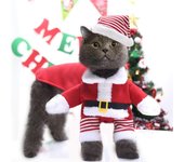 Disfraz de Navidad para perro, ropa navideña para mascotas, ropa para mascotas, traje, abrigo para mascotas XS
