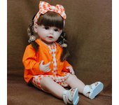 Muñecas realistas de silicona para bebés recién nacidos, de vinilo, de 50 cm, juguete de princesa para niñas pequeñas 55cm