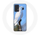 Coque Samsung Galaxy A32 4G Cacatoès Perroquets blanc Oiseaux