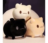 Lindo muñeco de peluche con forma de gato regordete 25*20cm（0.15kg） marrón