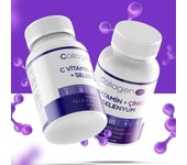 Collagen Life - Colágeno hidrolizado con vitamina C, zinc y selenio, 90 comprimidos