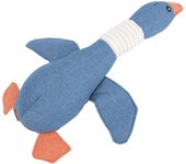 Juguetes de peluche para perros con forma de ganso salvaje, de lino suave, para limpiar los dientes, juguetes masticables chirriantes para perros y gatos.