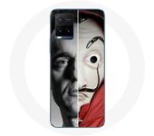 Coque pour Vivo Y21s 2021 / Y21 2021 Berlin La casa de papel Berlin Masque Split