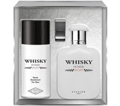 Evaflor Whisky Homme Sport Fragrance Set: Eau de Toilette 100ml, Deodorant 150ml, Money Clip Gift Set