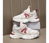 Zapatos para niños Zapatos casuales Zapatos para padres e hijos Zapatos de tendencia Tendencia para niños Todo fósforo Moda casual Zapatos con botones giratorios Zapatos de baloncesto 28 negro