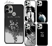 Funda de teléfono Death Note anime para iPhone 11 12 13 14 Pro Max mini X XR XS SE 2020 5 6S 7 8 Plus Samsung Galaxy S21 S22 iPhone 6plus