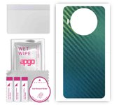 apgo Protective Skin Sticker for the back compatible with Cubot Note 10, Wrap Film, Foil, Vinyl - Pattern Carbon Chameleon CAKA1