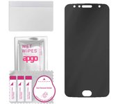 apgo Privacy Matte Hybrid protective glass compatible with Motorola Moto G5S Plus, flexible nano glass, great replacement for tempered glass, scratch-