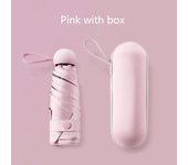 Mini cápsula Paraguas ligero soleado y lluvioso Paraguas para mujer Anti-UV Paraguas de bolsillo Paraguas de protección solar Paraguas portátiles