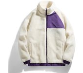 Chaqueta de lana de invierno New Street Hip Hop para hombre, abrigo de lana suelto de Color sólido S