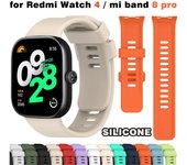 Correa de silicona para Redmi Watch 4, accesorios de repuesto para Xiaomi Mi Band 8 Pro (1 BANDA) for Redmi Watch 4 negro