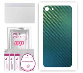 apgo Protective Skin Sticker for the back compatible with Apple iPhone 7, Wrap Film, Foil, Vinyl - Pattern Carbon Chameleon CAKA1