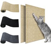 1 pieza de protector de pared para muebles de esquina de sofá con adorno para interior, tapete para rascar para gatos 30*30cm gris oscuro