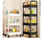 Estante de almacenamiento multifuncional, cocina, piso, dormitorio, estante para refrigerios para bebés, estante de baño móvil, estante de almacenamiento de baño, oficina