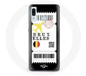Coque pour samsung galaxy A40 Billet d'avion Bruxelles Belgique