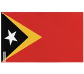 Drapeau - Timor Oriental - 96 x 144 cm - Poliéster - Recto/verso - 2 œillets en fer