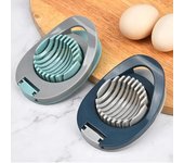 Cortador de huevos multiusos de alambre de acero inoxidable para huevos duros, cortador de frutas y guarniciones, herramienta de cocina verde