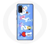 Coque pour Samsung Galaxy A41 BTS Bangtan Sonyeondan BT21 Van Tata Chimmy Cooky Rj Koya Shooky Et Ma