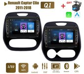 8 pulgadas para Renault Captur Clio 2011-2018 con botón perilla Android Car Radio reproductor Multimedia navegador estéreo GPS 2 Din 1 + 32GB 1+32GB,A