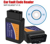 ELM327 WIFI V1.5 para IOS Android OBDII Adaptador OBD2 Escáner 1 pieza Accesorios para automóvil Lector de código de falla del automóvil Herramienta de escaneo de diagnóstico automático negro
