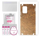 apgo Protective Skin Sticker for the back+sides compatible with Realme Narzo 50i, Full Wrap Film, Foil, Vinyl - Pattern Rusty Copper