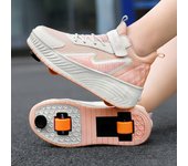 Nuevos Cordones de Zapatos Fugitivos Mejorados, Frenos, Zapatos Fugitivos para Niños, Poleas para Niñas, Ruedas para Zapatos, Cuatro Ruedas, Ruedas Dobles con Ruedas 29