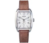 Reloj Mecánico Automático Pequeño Segundero EVO 1908 Swiss Made Marrón [Davosa] 161.575.14 Para Hombre plata