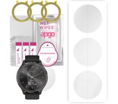 3 protectores de pantalla de hidrogel apgo para Garmin Vivomove 3S, película de hidrogel, con capa de posicionamiento de fácil instalación