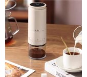 Molinillo de café manual con goteo y ajuste automático de 38 niveles, cafetera digital inteligente para viajes