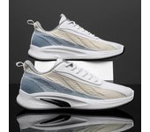 Zapatillas de running informales para hombre, zapatillas deportivas unisex de punto, transpirables, zapatillas deportivas para mujer, cómodas y antideslizantes, zapatillas de tenis para el tiempo libre 39 gris