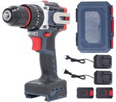 Taladro inalámbrico con portabrocas de trinquete de metal de 10 mm, destornillador eléctrico de alta torsión para taladrar madera y cerámica US Plug 110V