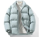 Chaqueta acolchada de algodón holgada con cuello alto para hombre, estilo Hong Kong, estilo pareja, gruesa, cálida e informal, de invierno S