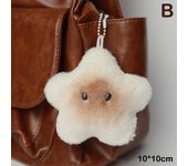 Carpincho muñeco de peluche de juguete estrella llavero de dibujos animados bolso colgante muñeco suave llavero mochila coche bolsa colgante decoración regalo para niños as the picture