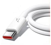 Cable de carga rápida USB a tipo C de 1 m y 2 m, 100 W, 7 A, para Huawei y Xiaomi Length 1M blanco