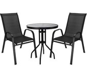 Conjunto de muebles de jardín Springos® 2 sillas y una mesa