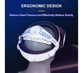 Correa para la cabeza para auriculares PSVR2 VR Soporte de descompresión Correa ajustable para la cabeza Diadema cómoda para accesorios PlayStation VR2