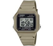 Casio Reloj juvenil de cuarzo con correa de resina digital W-217H-5AV para hombre negro