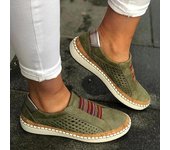 Zapatillas deportivas sin cordones para mujer, mocasines vulcanizados, transpirables, con agujeros, informales, talla grande 43, 2024 35 negro