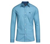Camisa de manga larga con diamantes de Raging Bull para hombre XXL azul denim
