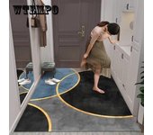 Alfombra antideslizante Simple para sala de estar y dormitorio, tapete moderno para puerta de entrada 80*120cm