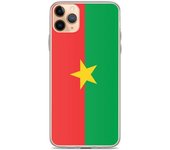 Funda iPhone - Drapeau Burkina Faso - iPhone 11 Pro Max - Souple - Multicolore - Verticale