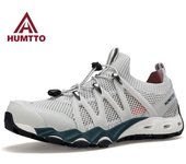HUMTTO Zapatos de senderismo de verano de secado rápido, zapatillas transpirables para exteriores para hombre, zapatos deportivos antideslizantes para senderismo, zapatos de agua para escalar para hombre 39 azul oscuro