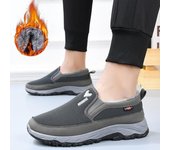 Zapatos de algodón para hombre Botas de nieve antideslizantes con fondo grueso 44 negro